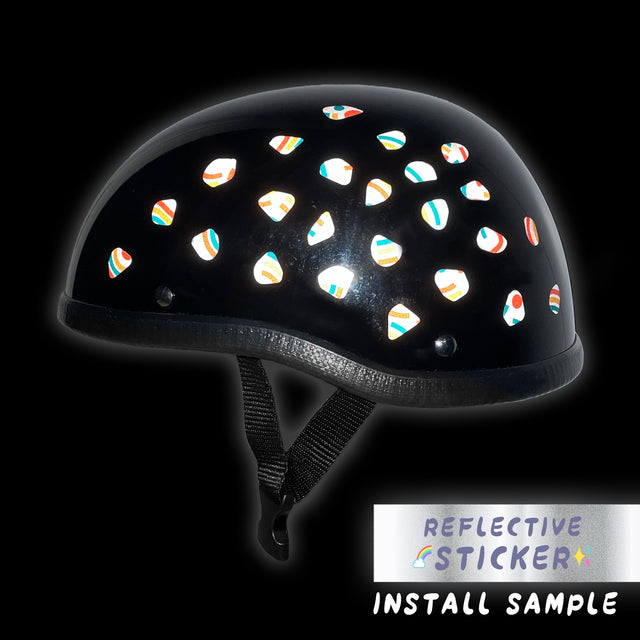 DIY Reflective Safety Stickers For Bike For Helmet COR 12CM - StickerBao Wheel Sticker Store