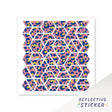 DIY Reflective Bike Helmet Decals Frame Sticker HEX 12CM - StickerBao Wheel Sticker Store