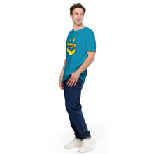 Load image into Gallery viewer, Monkey 125 Yellow Banana Big Smiley Face Unisex Short Sleeves Casual T-Shirt - StickerBao Wheel Sticker Store
