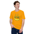 Monkey 125 Yellow Banana Big Smiley Face Unisex Short Sleeves Casual T-Shirt - StickerBao Wheel Sticker Store