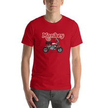 Load image into Gallery viewer, Honda MONKEY 125 Z125M Red Motorcycle Short Sleeves Unisex Cotton T-Shirt - StickerBao Wheel Sticker Store
