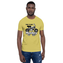 Load image into Gallery viewer, TIME TO RIDE Monkey 125 Graphic Printed Round Neck Short Sleeves Unisex T-Shirt - StickerBao Wheel Sticker Store
