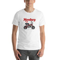 Honda MONKEY 125 Z125M Red Motorcycle Short Sleeves Unisex Cotton T-Shirt - StickerBao Wheel Sticker Store