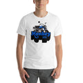 Honda Monkey125 Blue Motorcycle Graphic Short Sleeves Cotton Unisex T-Shirt - StickerBao Wheel Sticker Store