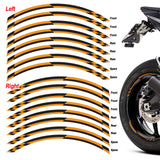 Check01 Black Standard Edge Rim Sticker Universal Motorcycle 17 inch Wheel Stripe Decal For Aprilia