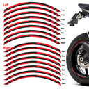 Universal 17 inch Motorcycle Check01 Black Standard Edge Rim Sticker Wheel Stripe Decal For Suzuki - StickerBao Wheel Sticker Store