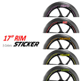 StickerBao Check01 Black Standard Edge Rim Sticker Universal Motorcycle 17 inch Wheel Stripe Decal For Aprilia