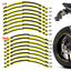 Check01 Black Standard Edge Rim Sticker Universal Motorcycle 17 inch Wheel Stripe Decal For Ducati - StickerBao Wheel Sticker Store