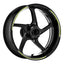 17 inch Check01 White Standard Edge Rim Sticker Universal Motorcycle Rim Wheel Stripe Decal For Honda - StickerBao Wheel Sticker Store