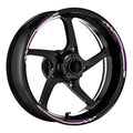 Check01 White Standard Edge Rim Sticker Universal Motorcycle 17 inch Wheel Stripe Decal For Aprilia - StickerBao Wheel Sticker Store