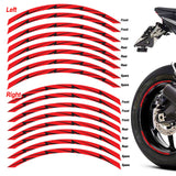 17 inch Flash01 Black Standard Edge Rim Sticker Universal Motorcycle Rim Wheel Stripe Decal For Honda - StickerBao Wheel Sticker Store