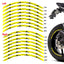 Universal 17 inch Motorcycle Flash01 Black Standard Edge Rim Sticker Wheel Stripe Decal For Yamaha - StickerBao Wheel Sticker Store