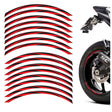 17 inch Rim Wheel Stickers STRIPE01 Black Stripes Rim Skin Decal Stripes | For Honda CB650R CBF1000 StickerBao
