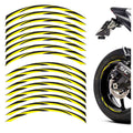 17 inch Rim Wheel Stickers STRIPE01 Black Stripes Rim Skin Decal Stripes | For Honda CB650R CBF1000 StickerBao