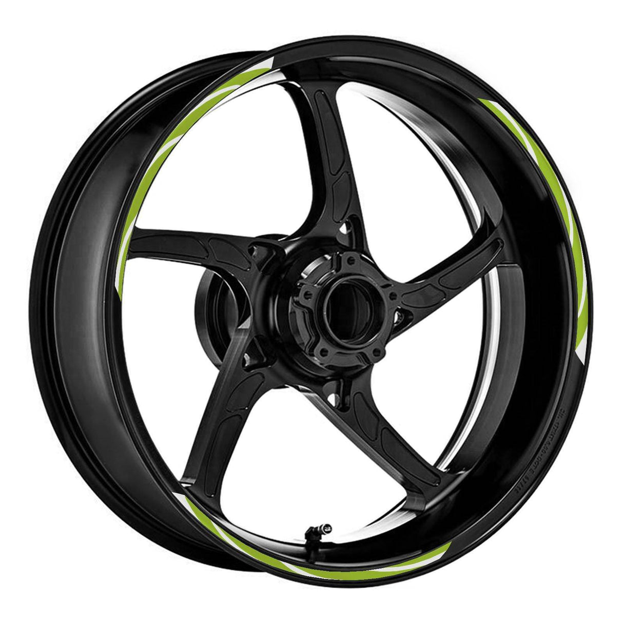17 inch Rim Wheel Stickers STRIPE01 White Stripes Rim Skin Decal Stripes | For Suzuki SV650 SV650X SV650XA StickerBao