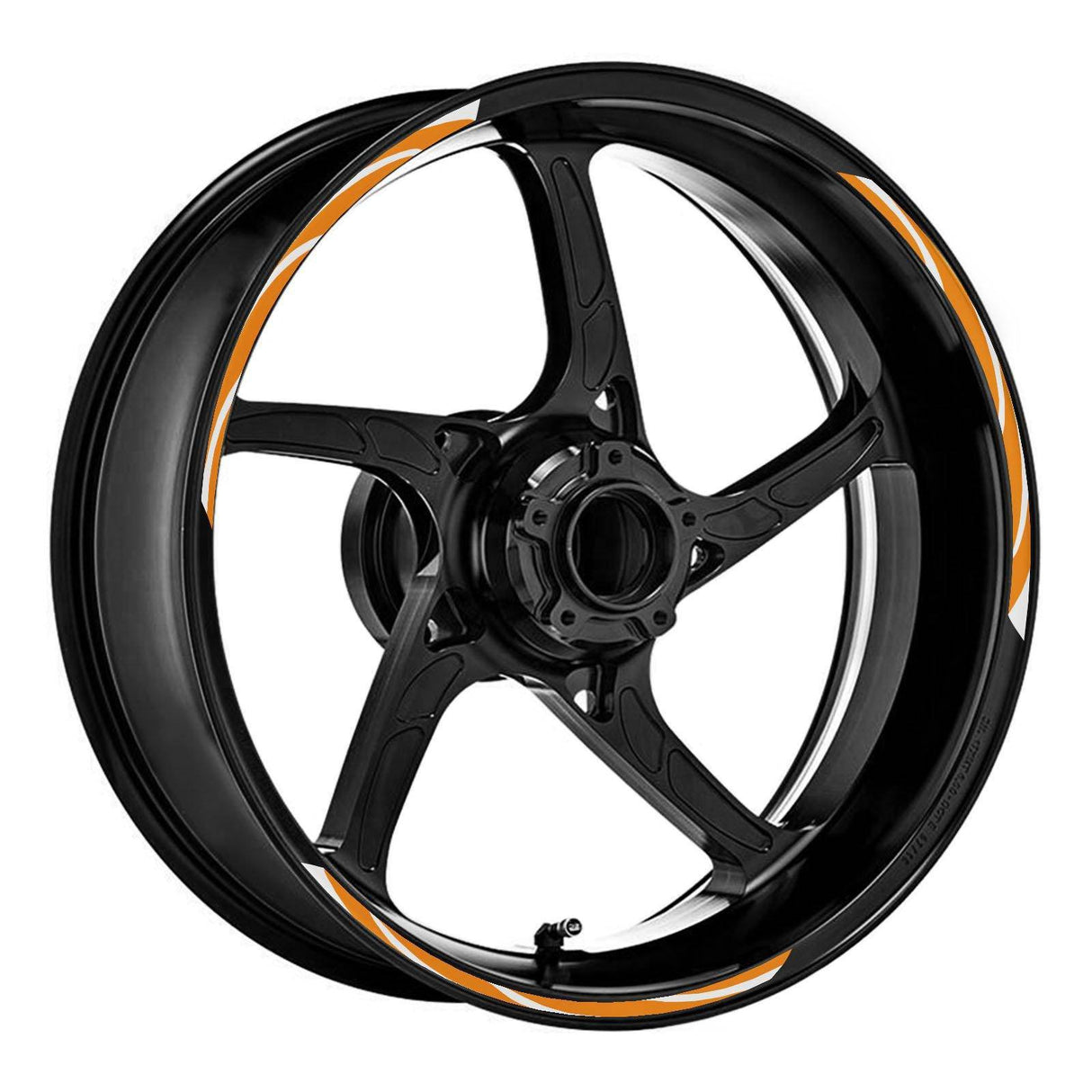 17 inch Rim Wheel Stickers STRIPE01 White Stripes Rim Skin Decal Stripes | For Suzuki SV650 SV650X SV650XA StickerBao