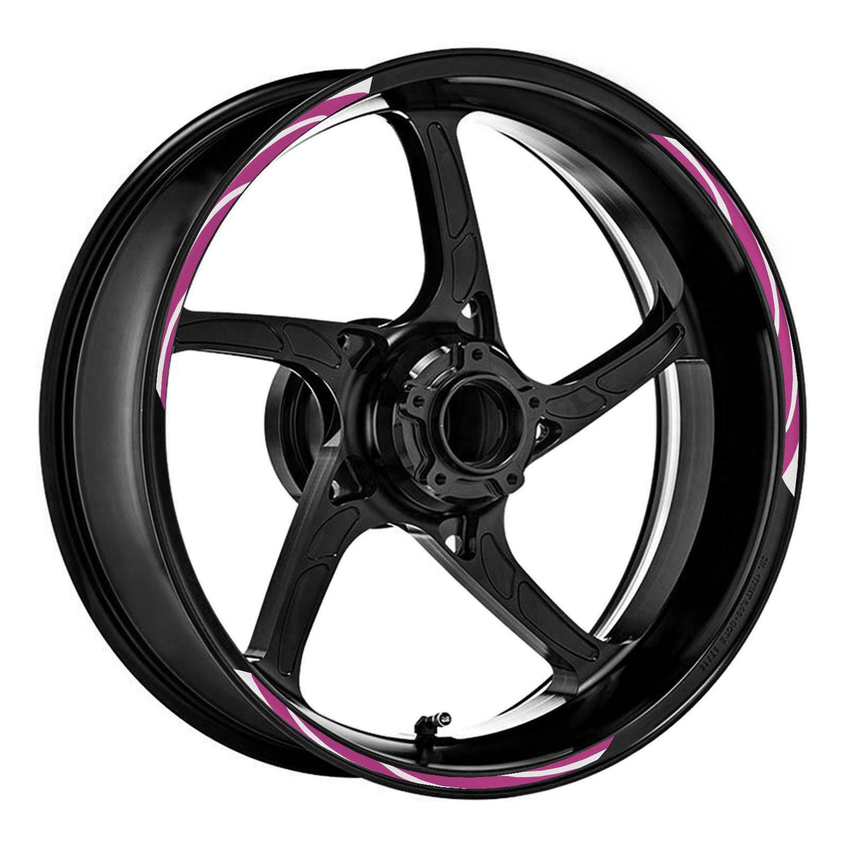 17 inch Rim Wheel Stickers STRIPE01 White Stripes Rim Skin Decal Stripes | For Suzuki SV650 SV650X SV650XA StickerBao