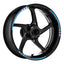 17 inch Rim Wheel Stickers STRIPE02 White Line Stripes Rim Skin Decal Stripes | For Suzuki SFV650 Gladius StickerBao