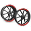 17 inch Rim Wheel Stickers ROBOTIC01 2-Piece Decal | For Kawasaki ER650 EN-6N ER-6F Concours 14 StickerBao