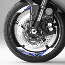 StickerBao Blue Universal 17 inch Motorcycle AWNING01 Advanced 2-Piece Rim Sticker Rim Wheel Decal For For Suzuki