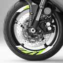 StickerBao Green 17 inch AWNING01 Advanced 2-Piece Rim Sticker Universal Motorcycle Rim Wheel Decal For Honda