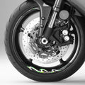 StickerBao Green DRAGON01 Advanced 2-Piece Rim Sticker Universal Motorcycle 17 inch Inner Edge Wheel Decal For Aprilia