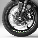 StickerBao Green Universal 17 inch Motorcycle DRAGON01 Advanced 2-Piece Rim Sticker Inner Edge Wheel Decal For Honda