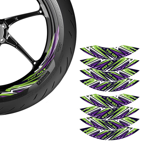 FLASH01 Advanced 2-Piece Rim Sticker Universal Motorcycle 17 inch Inner Edge Wheel Decal For Aprilia - StickerBao Wheel Sticker Store