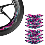 StickerBao FLASH01 Advanced 2-Piece Rim Sticker Universal Motorcycle 17 inch Inner Edge Wheel Decal For Kawasaki