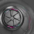 Universal 17 inch Motorcycle FLASH01 Advanced 2-Piece Rim Sticker Inner Edge Wheel Decal For Aprilia - StickerBao Wheel Sticker Store