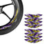 Motorcycle Universal 17 inch Inner Edge Wheel Decal FLASH01 Advanced 2-Piece Rim Sticker For Suzuki - StickerBao Wheel Sticker Store