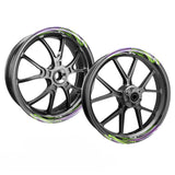 StickerBao FLASH01 Advanced 2-Piece Rim Sticker Universal Motorcycle 17 inch Inner Edge Wheel Decal For Suzuki