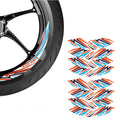 Motorcycle Universal 17 inch Inner Edge Wheel Decal FLASH01 Advanced 2-Piece Rim Sticker For Triumph - StickerBao Wheel Sticker Store