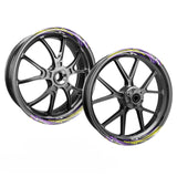StickerBao Motorcycle Universal 17 inch Inner Edge Wheel Decal FLASH01 Advanced 2-Piece Rim Sticker For Triumph