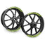17 inch Rim Wheel Stickers ROBOTIC01 2-Piece Decal | For Kawasaki ER650 EN-6N ER-6F Concours 14 StickerBao