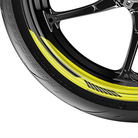 17 inch Rim Wheel Stickers ROBOTIC01 2-Piece Decal | For Kawasaki ER650 EN-6N ER-6F Concours 14 StickerBao