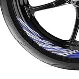 17 inch Rim Wheel Stickers STRIPE01 Stripe 2-Piece Decal | For Honda VFR800F VFR1200F VFR800X StickerBao