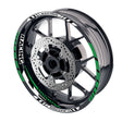 17 inch GP09 Platinum Inner Edge Rim Sticker Universal Motorcycle Rim Wheel Decal Racing For Kawasaki - StickerBao Wheel Sticker Store