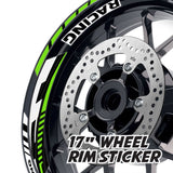 StickerBao Green 17 inch GP09 Platinum Inner Edge Rim Sticker Universal Motorcycle Rim Wheel Decal Racing For Yamaha