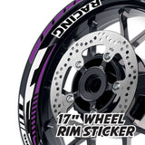 StickerBao Purple 17 inch GP09 Platinum Inner Edge Rim Sticker Universal Motorcycle Rim Wheel Decal Racing For Kawasaki