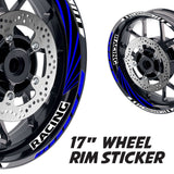 StickerBao Blue 17 inch GP10 Platinum Inner Edge Rim Sticker Universal Motorcycle Rim Wheel Decal Racing For Honda