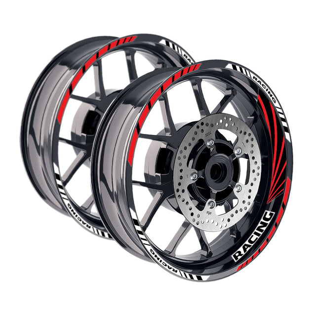 StickerBao Red 17 inch GP10 Platinum Inner Edge Rim Sticker Universal Motorcycle Rim Wheel Decal Racing For Ducati