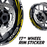 StickerBao Yellow 17 inch GP10 Platinum Inner Edge Rim Sticker Universal Motorcycle Rim Wheel Decal Racing For Honda