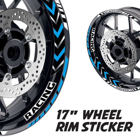 StickerBao Aqua 17 inch GP11 Platinum Inner Edge Rim Sticker Universal Motorcycle Rim Wheel Decal Racing For Suzuki