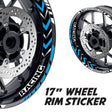 StickerBao Aqua 17 inch GP11 Platinum Inner Edge Rim Sticker Universal Motorcycle Rim Wheel Decal Racing For Yamaha