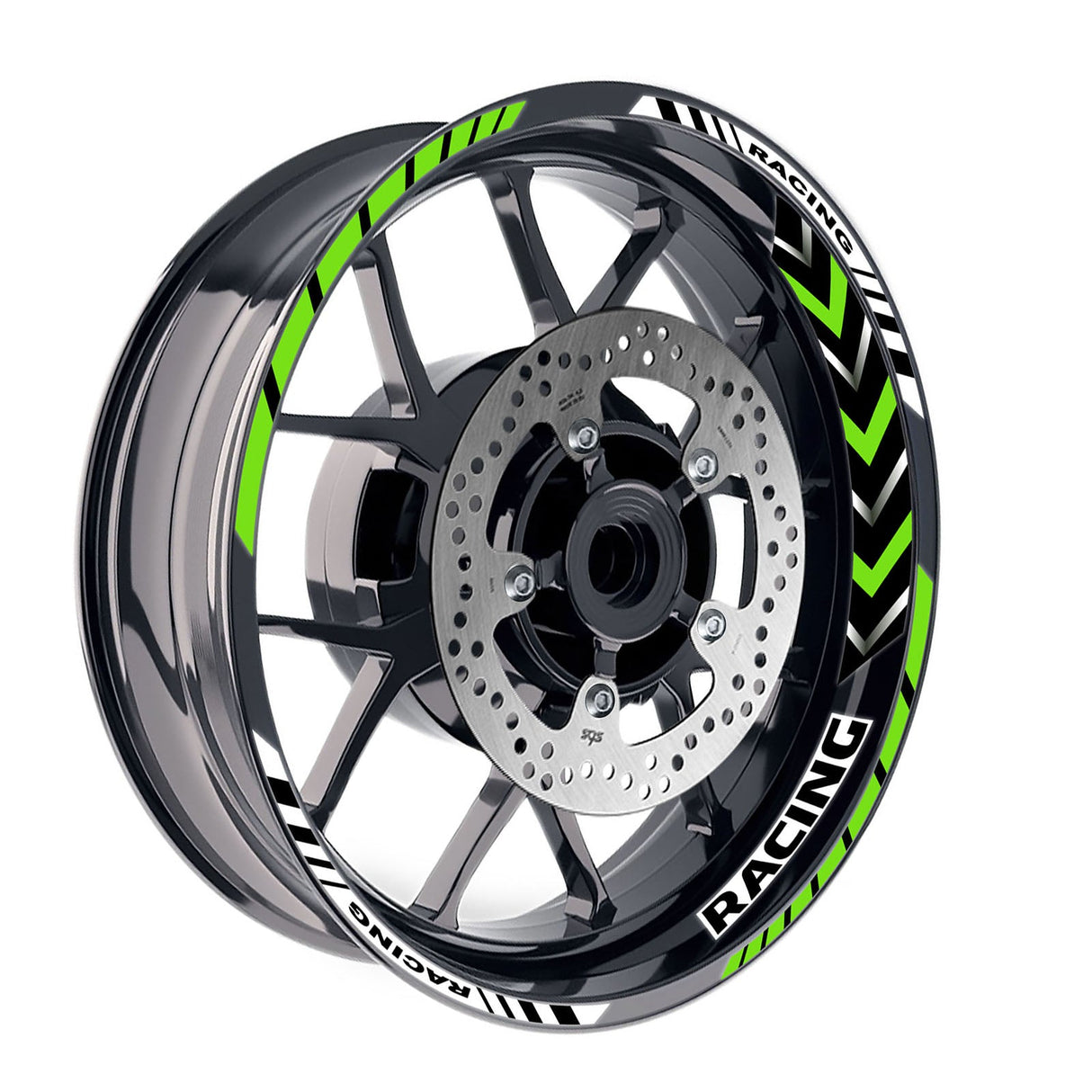 Universal 17 inch Motorcycle GP11 Platinum Inner Edge Rim Sticker Racing Rim Wheel Decal For Kawasaki - StickerBao Wheel Sticker Store