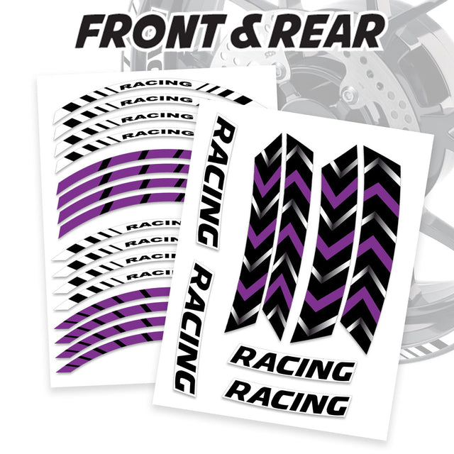 StickerBao Purple 17 inch GP11 Platinum Inner Edge Rim Sticker Universal Motorcycle Rim Wheel Decal Racing For Triumph