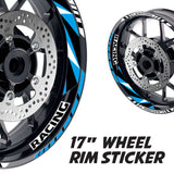 StickerBao Aqua 17 inch GP12 Platinum Inner Edge Rim Sticker Universal Motorcycle Rim Wheel Decal Racing For Kawasaki