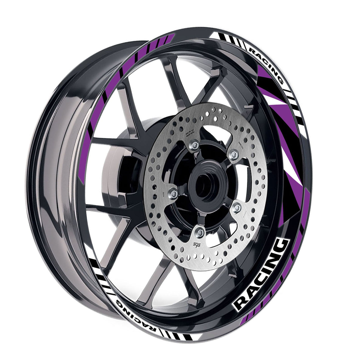 GP12 Platinum Inner Edge Rim Sticker Universal Motorcycle 17 inch Rim Wheel Decal Racing For Yamaha - StickerBao Wheel Sticker Store