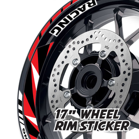 StickerBao Red 17 inch GP12 Platinum Inner Edge Rim Sticker Universal Motorcycle Rim Wheel Decal Racing For Aprilia